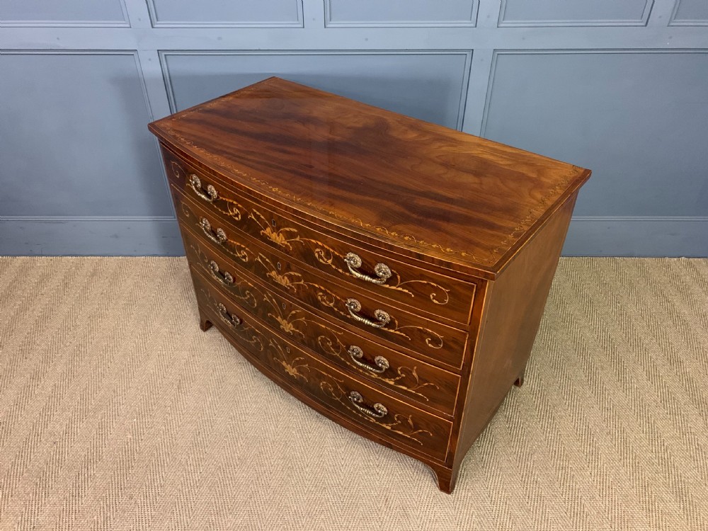 Gillows Georgian Inlaid Mahogany Chest of Drawers View XVIII