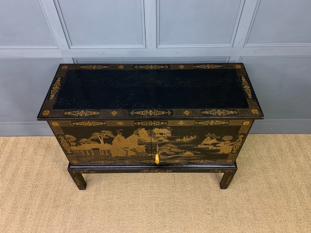Chinoiserie Decorated Side Cabinet View IV
