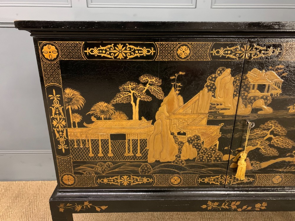 Chinoiserie Decorated Side Cabinet View VII