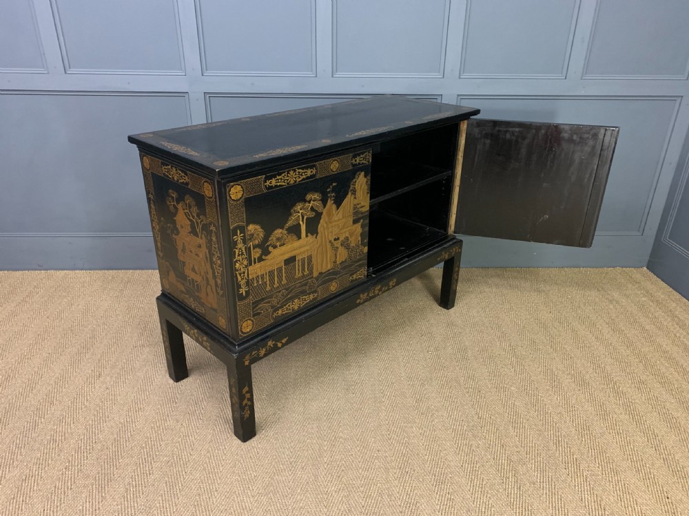 Chinoiserie Decorated Side Cabinet View XI