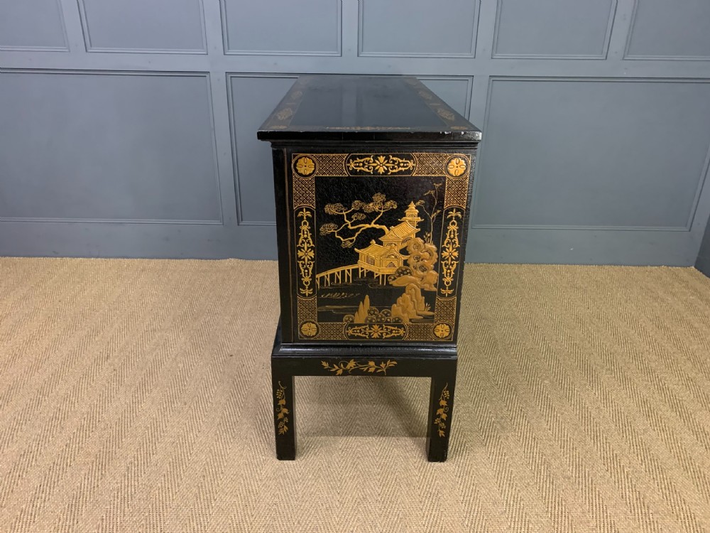 Chinoiserie Decorated Side Cabinet View XIII