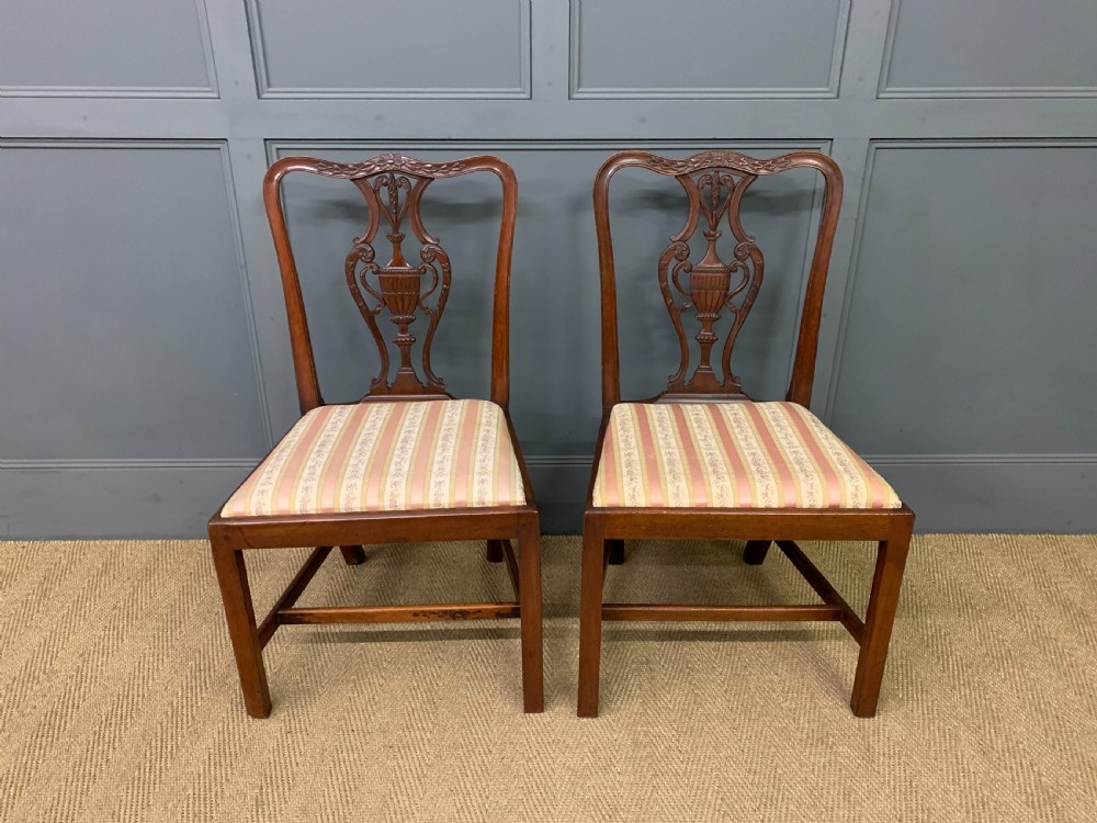 Pair of Georgian Mahogany Side Chairs View II
