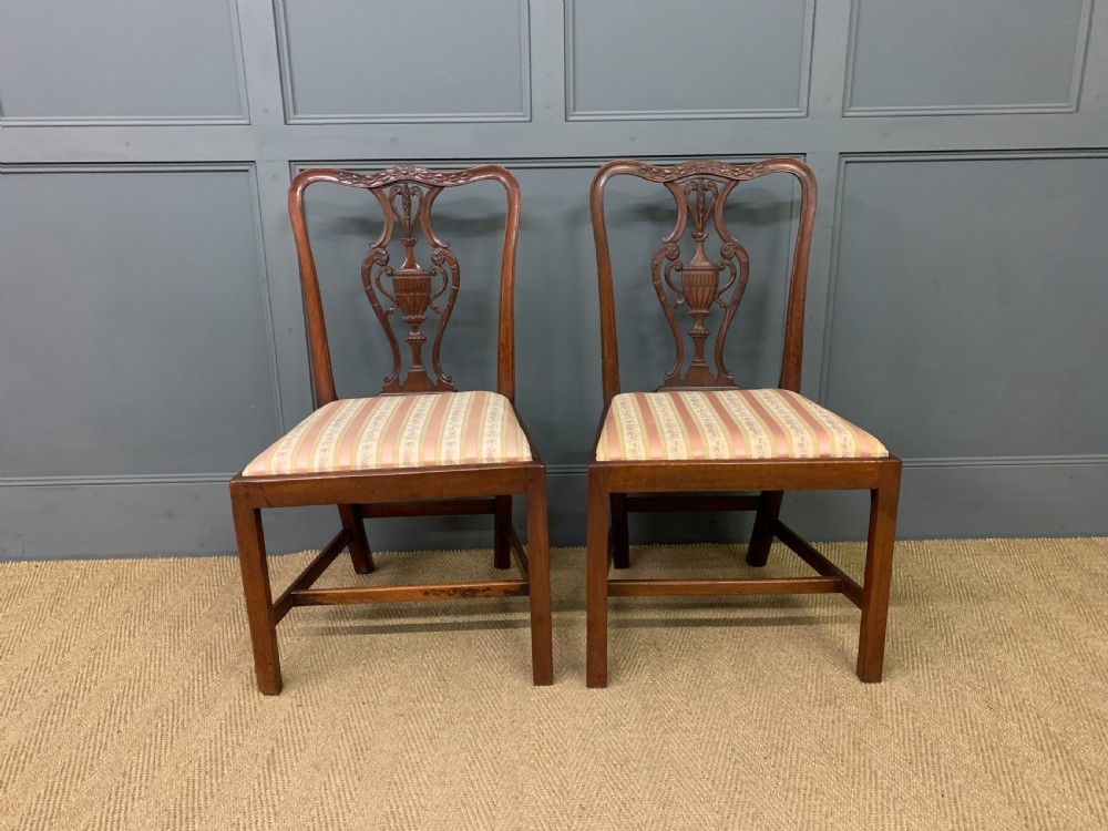 Pair of Georgian Mahogany Side Chairs View III