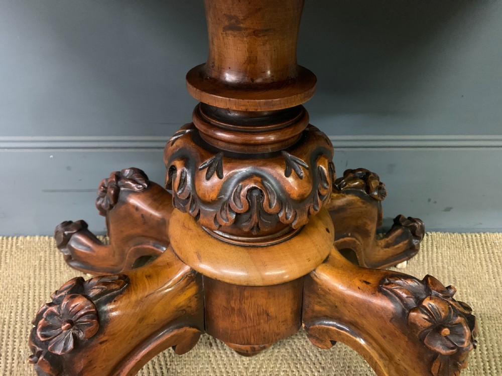 Victorian Burr Walnut Card Table View VI