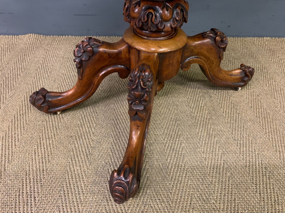 Victorian Burr Walnut Card Table View X