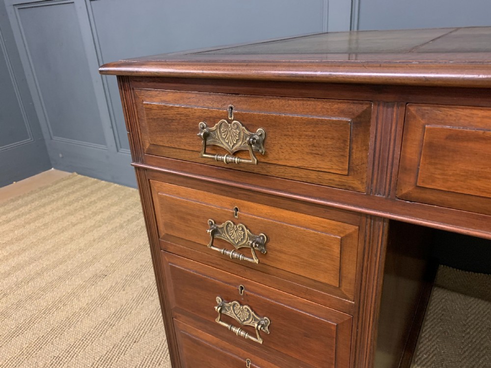 Victorian Pedestal Desk by Jas Shoolbred View V