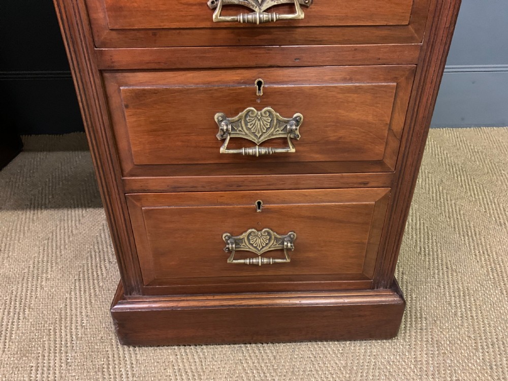 Victorian Pedestal Desk by Jas Shoolbred View VII