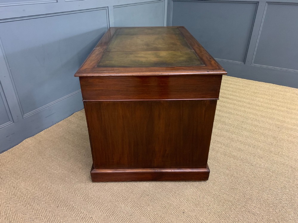 Victorian Pedestal Desk by Jas Shoolbred View XI