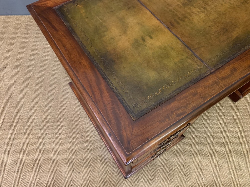 Victorian Pedestal Desk by Jas Shoolbred View XII