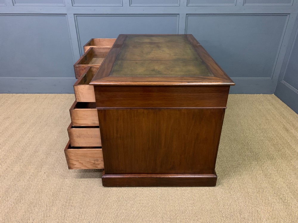 Victorian Pedestal Desk by Jas Shoolbred View XV