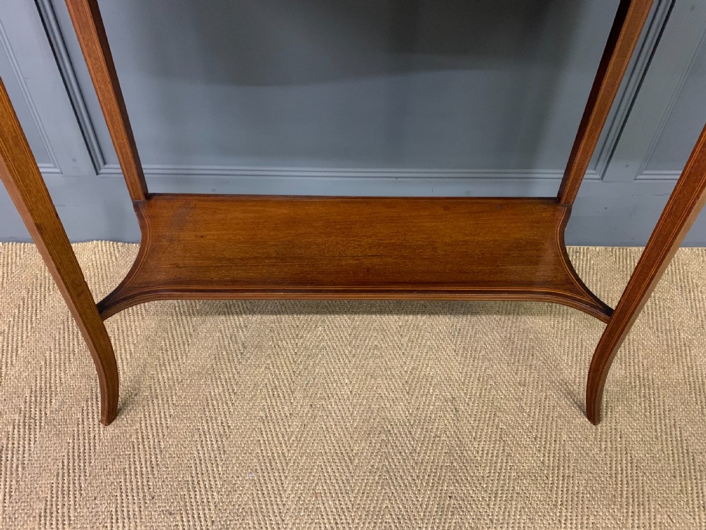Edwards and Roberts Inlaid Mahogany Bookcase Cabinet View VII