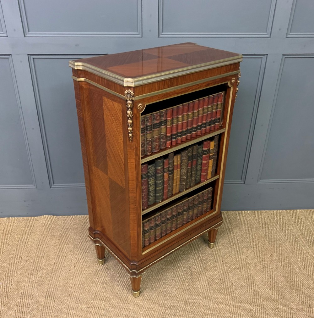Fine Quality French Kingwood Open Bookcase