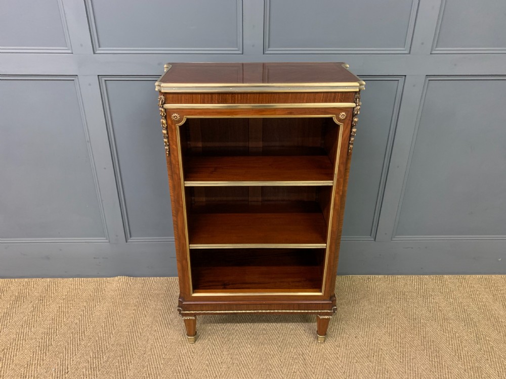 Fine Quality French Kingwood Open Bookcase View II