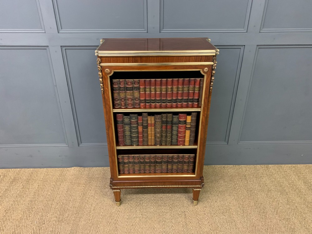 Fine Quality French Kingwood Open Bookcase View III