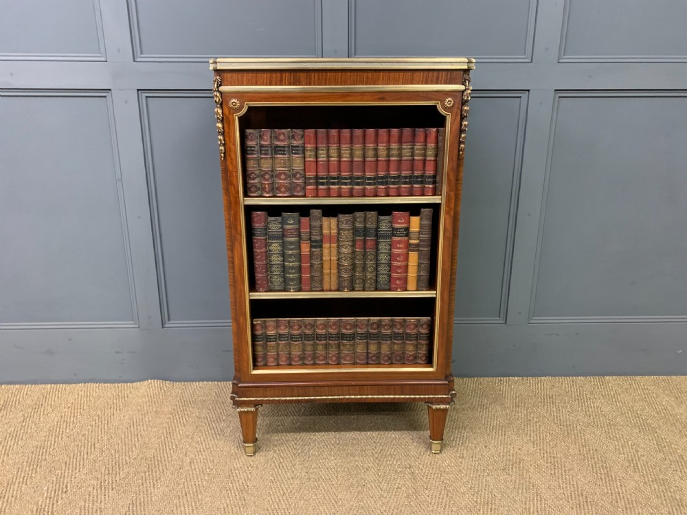 Fine Quality French Kingwood Open Bookcase View IV