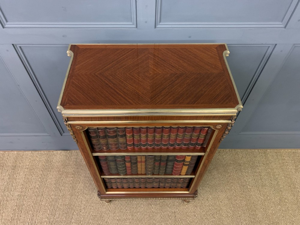 Fine Quality French Kingwood Open Bookcase View V