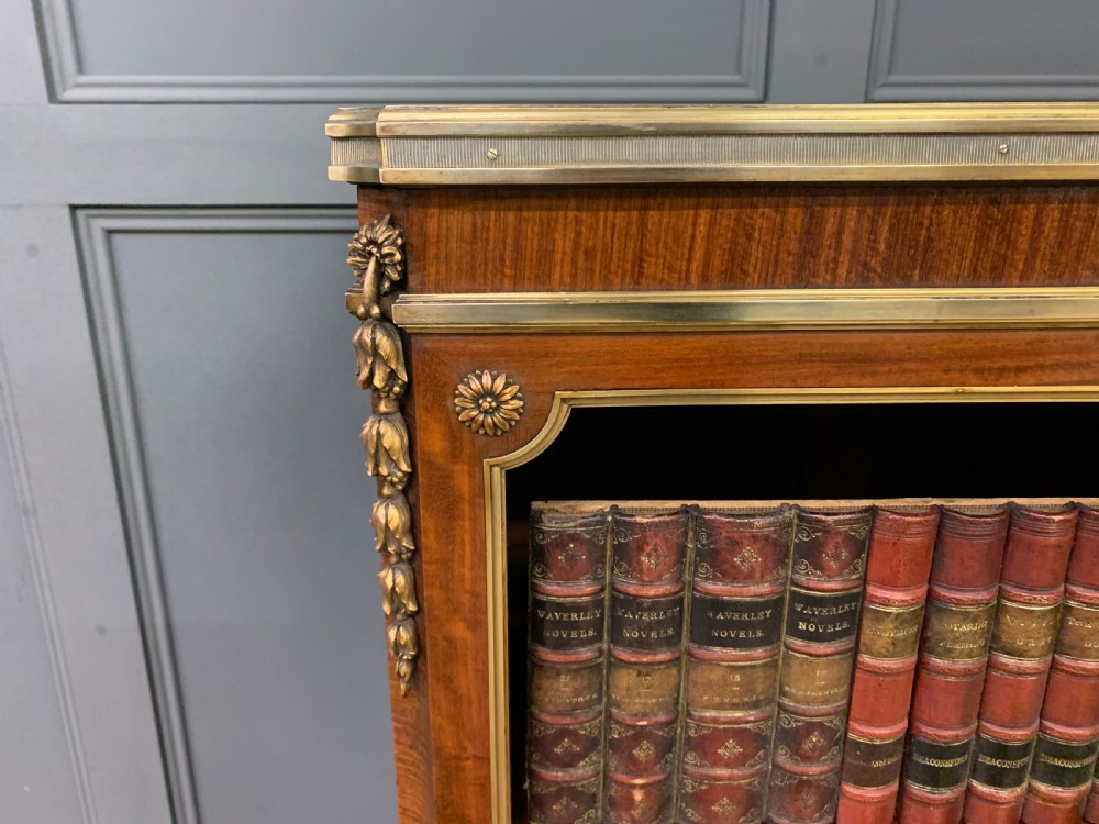 Fine Quality French Kingwood Open Bookcase View VIII