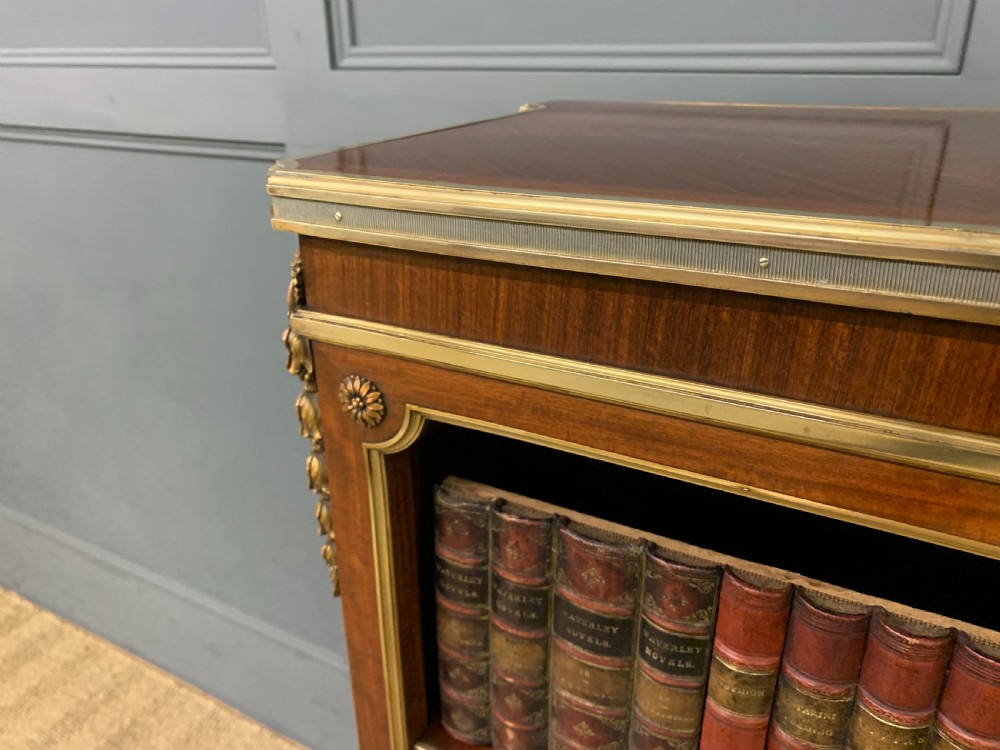 Fine Quality French Kingwood Open Bookcase View IX