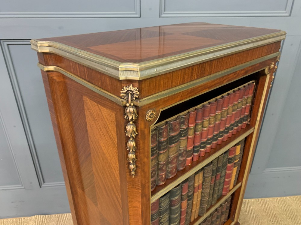 Fine Quality French Kingwood Open Bookcase View X