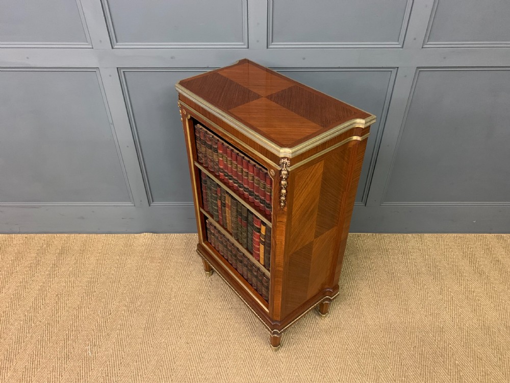 Fine Quality French Kingwood Open Bookcase View XV