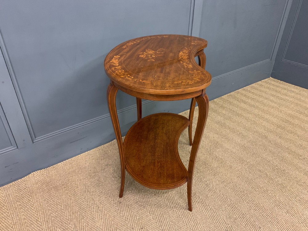 Inlaid Mahogany Kidney Shaped Occasional Table View VII