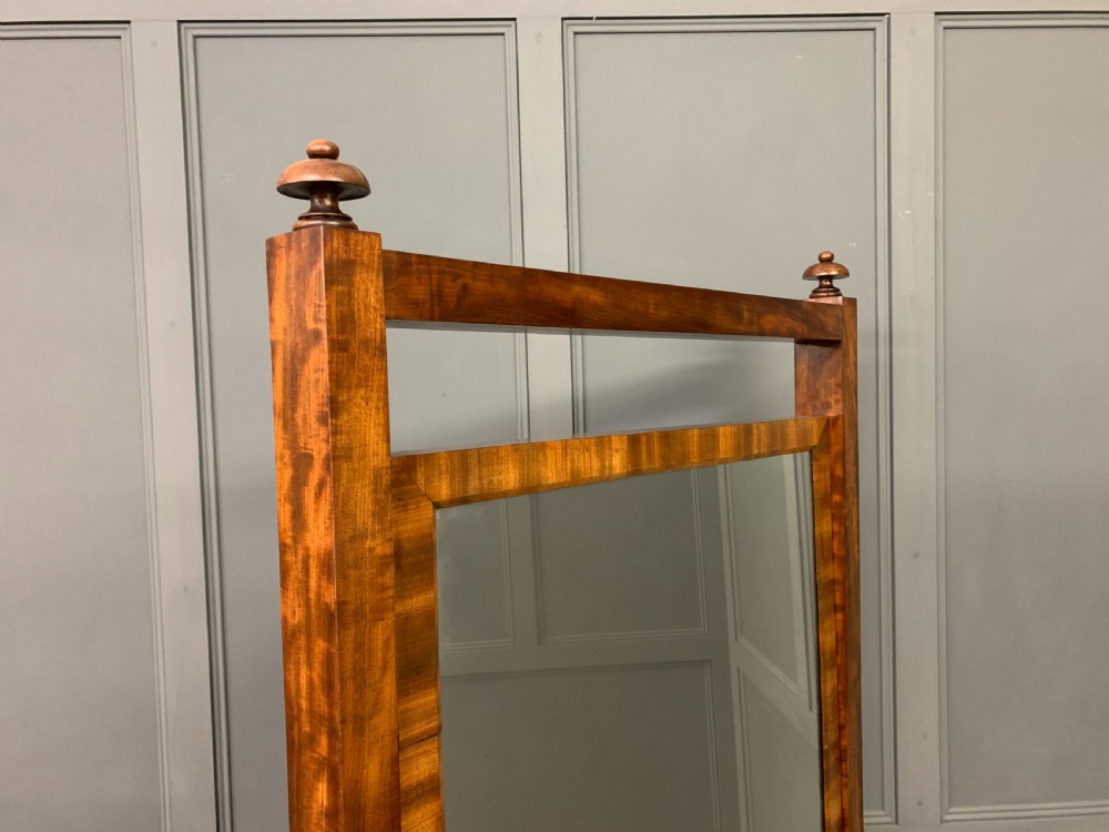 George IV Mahogany Cheval Mirror View V