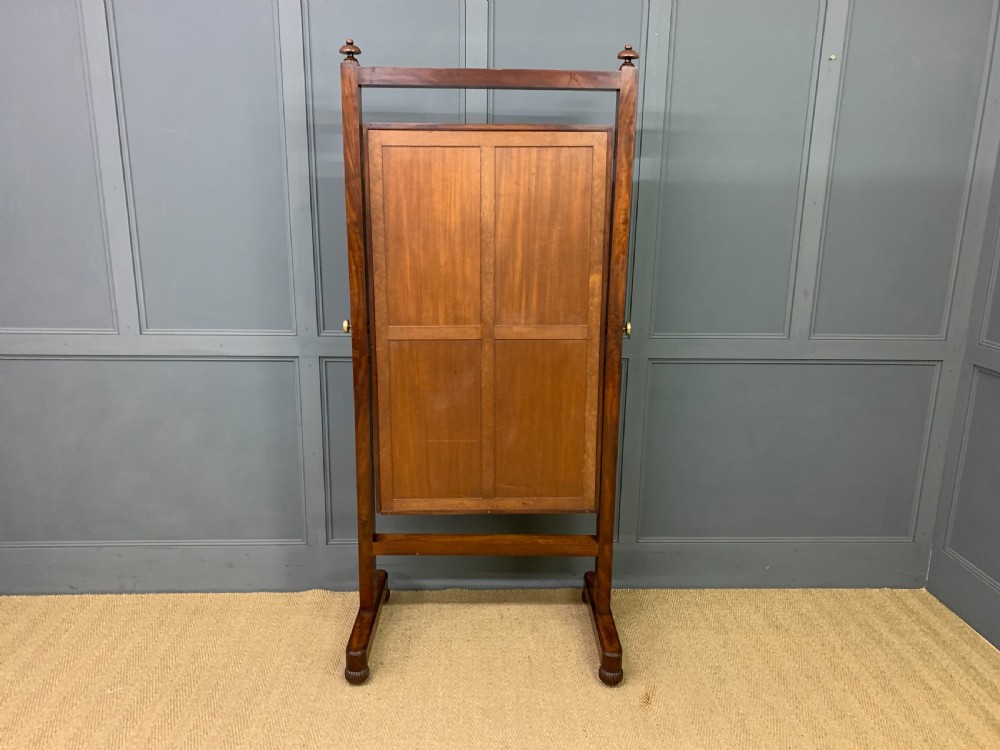 George IV Mahogany Cheval Mirror View XI
