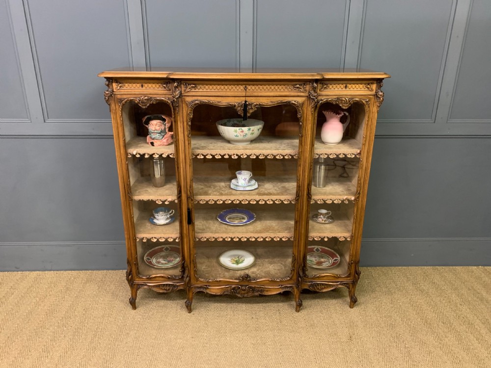 French Parquetry Walnut Bookcase View VII