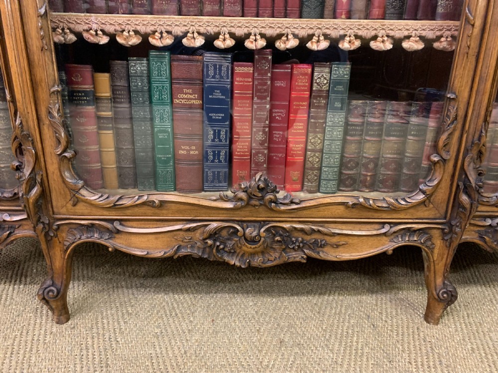 French Parquetry Walnut Bookcase View XIII