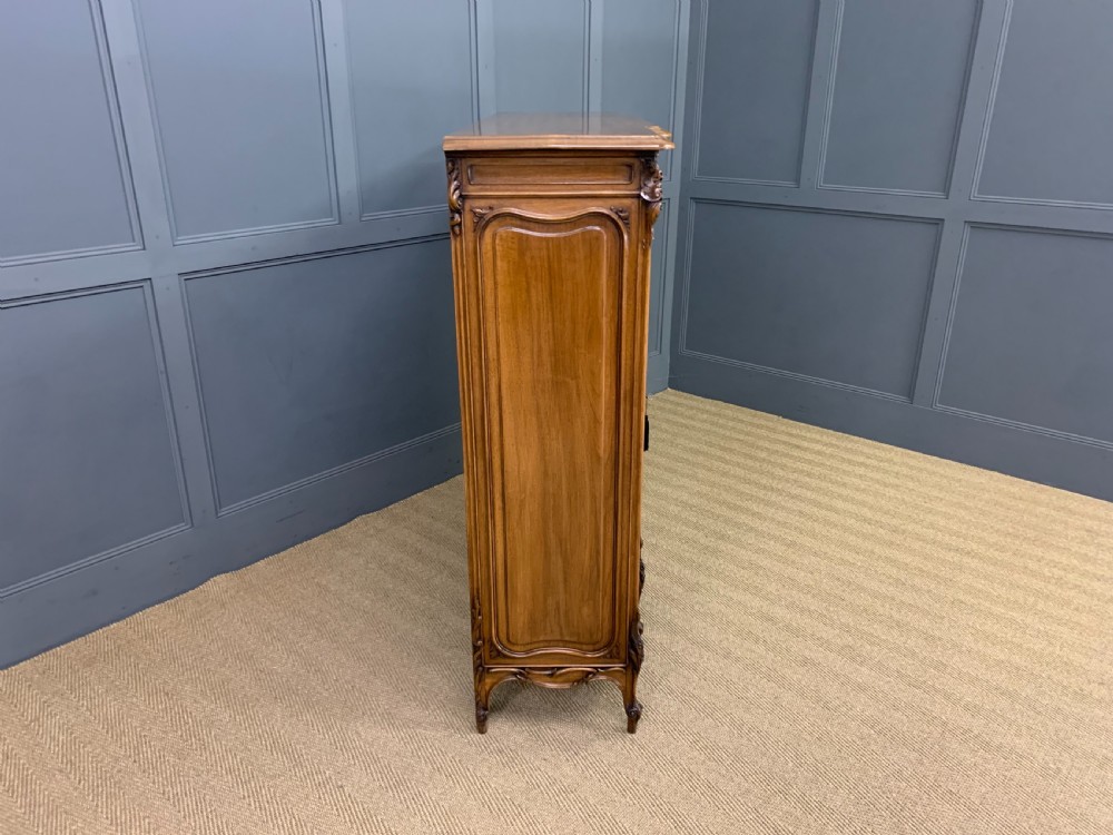 French Parquetry Walnut Bookcase View XV