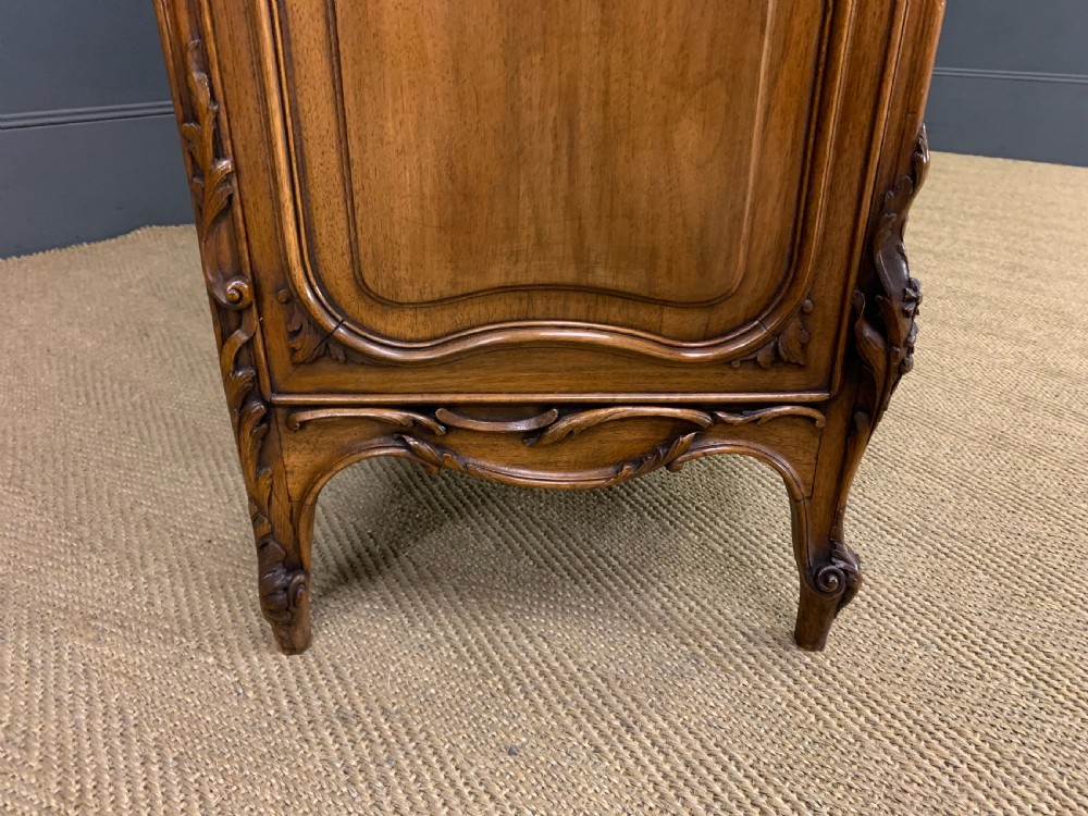 French Parquetry Walnut Bookcase View XVI