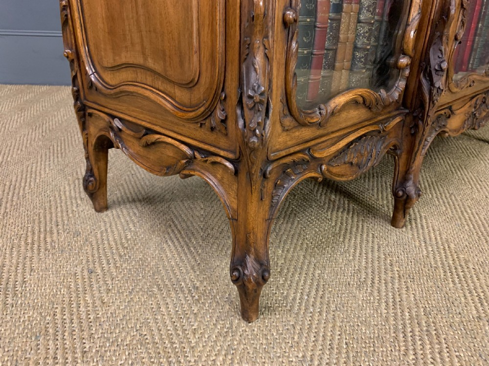 French Parquetry Walnut Bookcase View XVIII