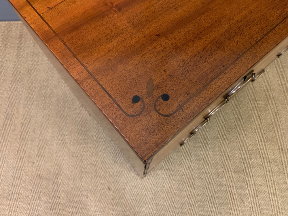 Regency Period Inlaid Mahogany Chest of Drawers View IX