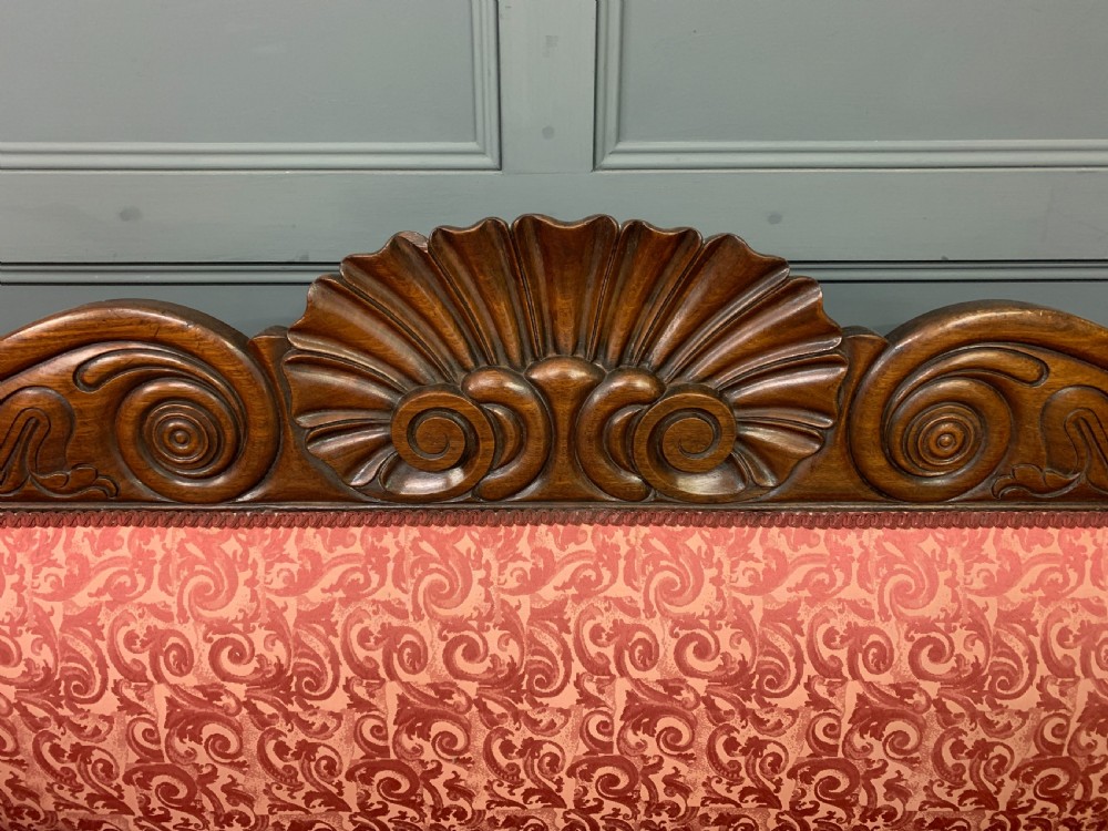 William IV Rosewood Double Scroll End Settee View V