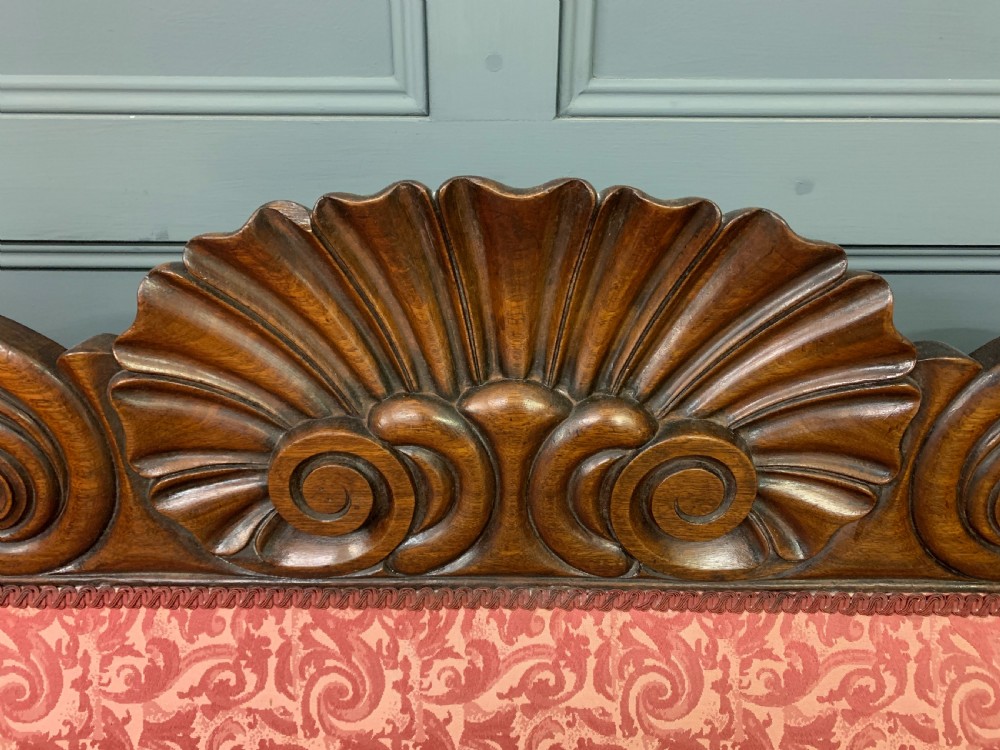 William IV Rosewood Double Scroll End Settee View VII