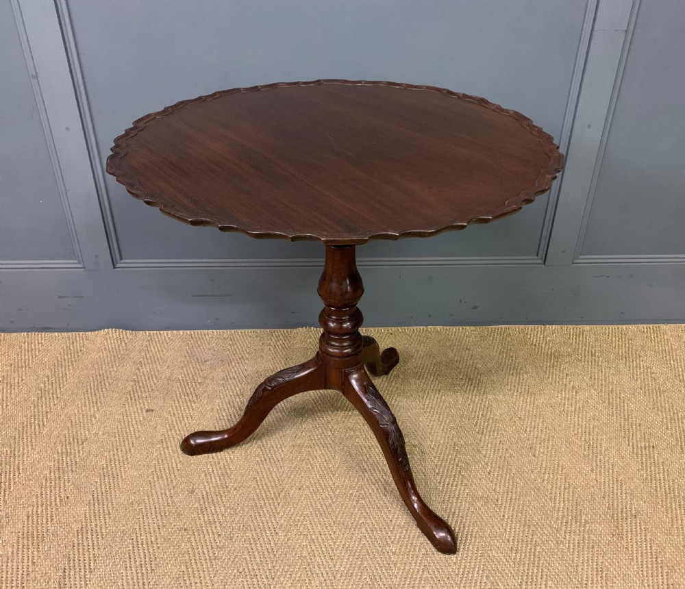 19th Century Mahogany Pie Crust Tripod Table