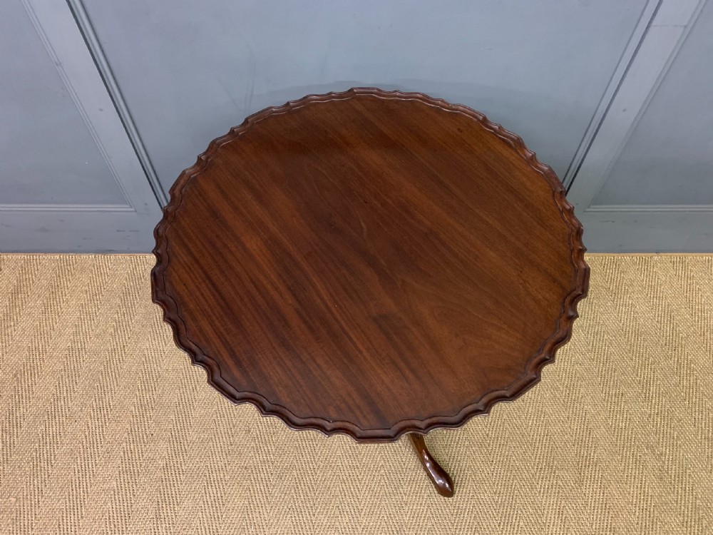 19th Century Mahogany Pie Crust Tripod Table View II