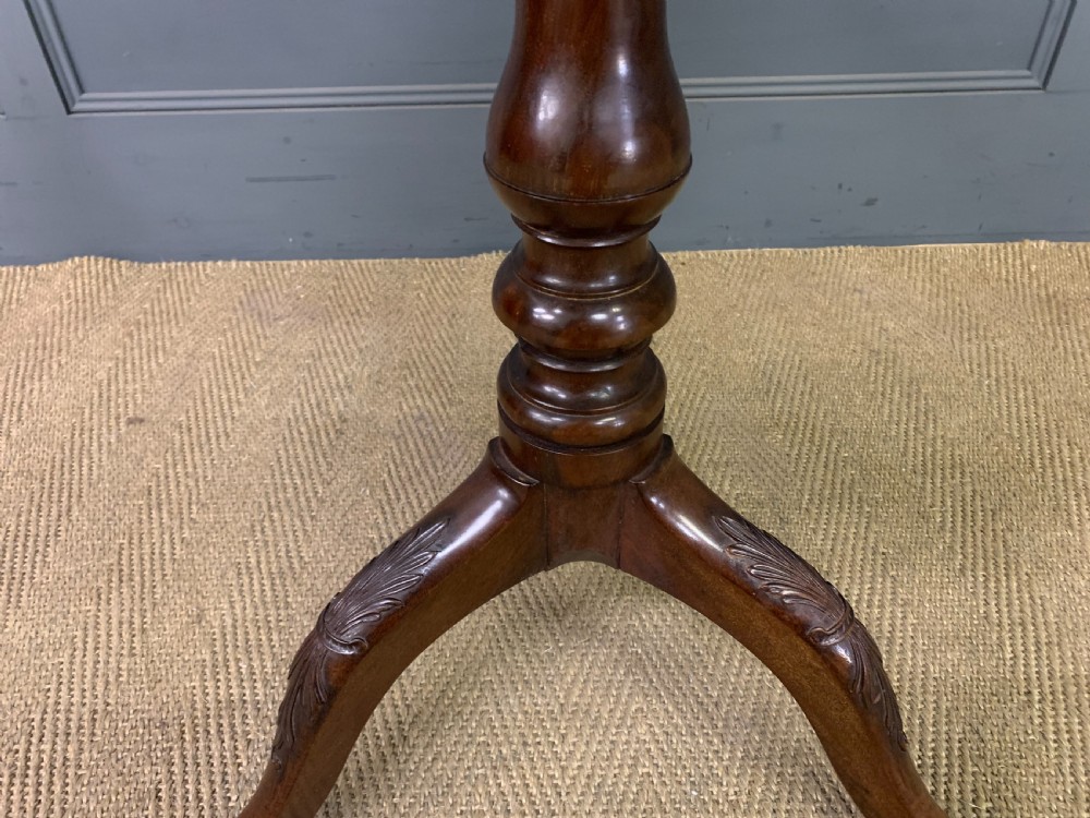 19th Century Mahogany Pie Crust Tripod Table View V