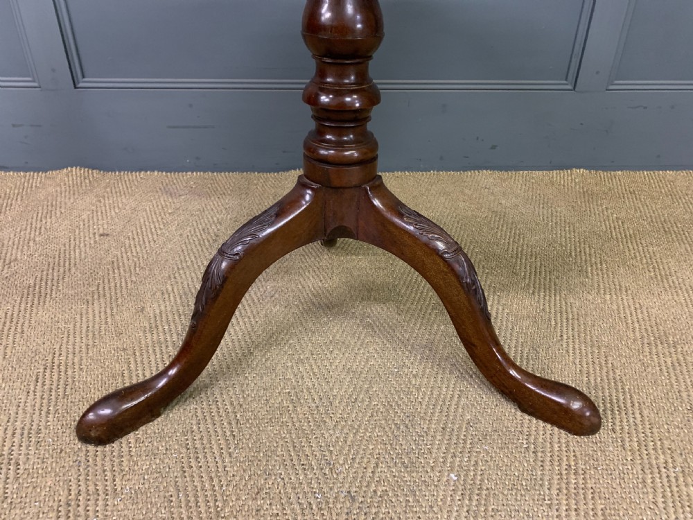 19th Century Mahogany Pie Crust Tripod Table View VI