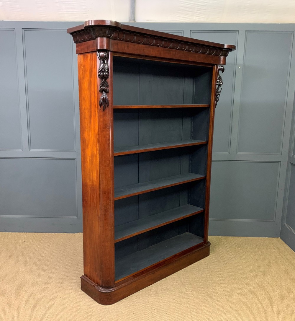 Victorian Mahogany Open Bookcase View III