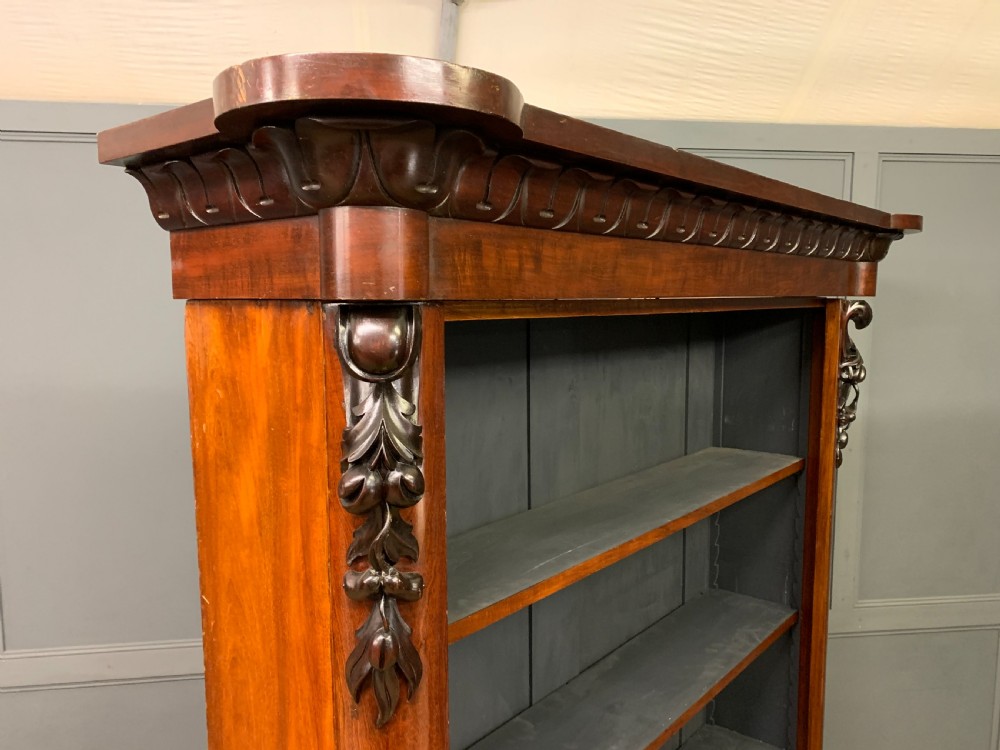 Victorian Mahogany Open Bookcase View IV