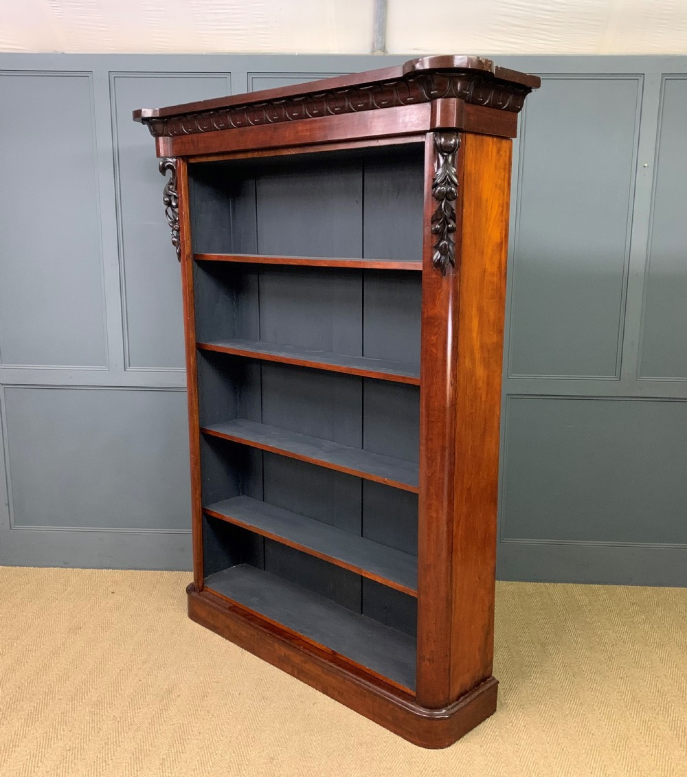 Victorian Mahogany Open Bookcase View V