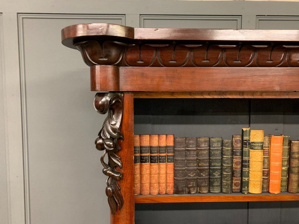 Victorian Mahogany Open Bookcase View VI