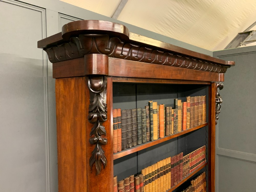 Victorian Mahogany Open Bookcase View VII