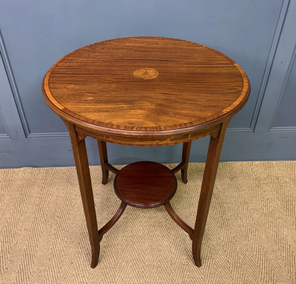 Edwardian Inlaid Mahogany Occasional Table