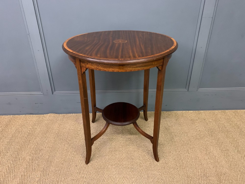 Edwardian Inlaid Mahogany Occasional Table View II