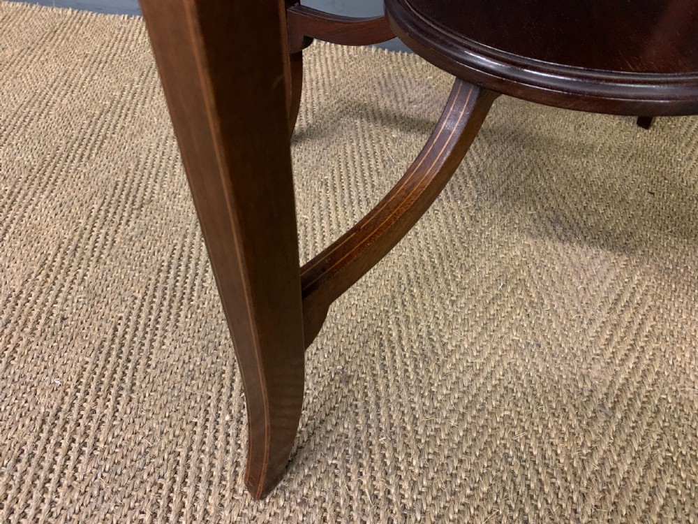 Edwardian Inlaid Mahogany Occasional Table View VII