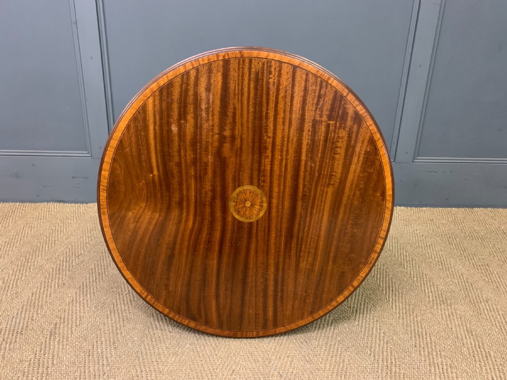 Edwardian Inlaid Mahogany Occasional Table View VIII