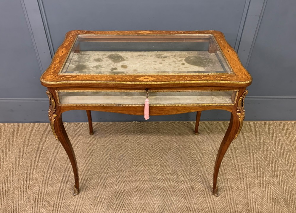 Marquetry Inlaid Kingwood Bijouterie Table View II