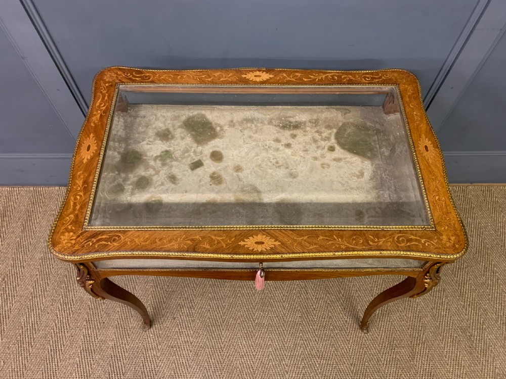 Marquetry Inlaid Kingwood Bijouterie Table View IV